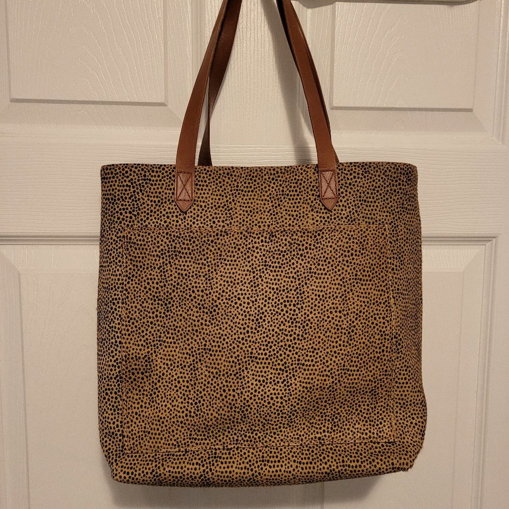 Madewell Genuine Calf Hair Medium Transport Tote